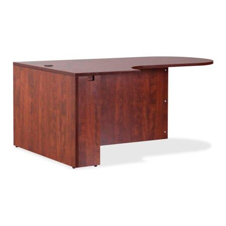 Lorell Lorell Left Hand Desk with Peninsula - 70.9" x 41.9" x 29.5" - Cherry - Essentials Series 59553